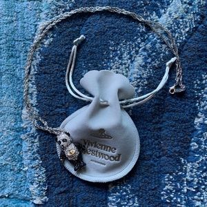 Vivienne Westwood Panda Pendant Necklace Crystal